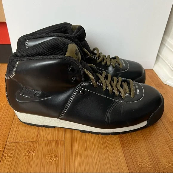 Nike Air Magma Black leather boots Nike Air Max 90 QS Black and Magma Orange available online  main image 4